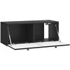 TV staliukas Sieninė TV spintelė 78,5 x 31 x 30 cm Juoda Apdirbta mediena