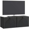 TV staliukas Sieninė TV spintelė Juoda 78,5 x 31 x 30 cm Apdirbta mediena