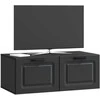 TV staliukas Sieninė TV spintelė Juoda 78,5 x 41 x 30 cm Apdirbta mediena