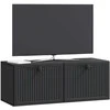 TV staliukas Sieninė TV spintelė Juoda 78,5 x 31 x 30 cm Apdirbta mediena
