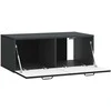 TV staliukas Sieninė TV spintelė Juoda 78,5 x 41 x 30 cm Apdirbta mediena