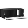 TV staliukas Sieninė TV spintelė Juoda 78,5 x 41 x 30 cm Apdirbta mediena