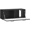TV staliukas Sieninė TV spintelė Juoda 78,5 x 31 x 30 cm Apdirbta mediena