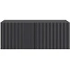 TV staliukas Sieninė TV spintelė Juoda 78,5 x 41 x 30 cm Apdirbta mediena
