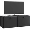 TV staliukas Sieninė TV spintelė 78,5 x 31 x 30 cm Juoda Apdirbta mediena