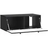 TV staliukas Sieninė TV spintelė 78,5 x 41 x 30 cm Juoda Apdirbta mediena