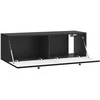 TV staliukas Sieninė TV spintelė Juoda 98 x 31 x 30 cm Apdirbta mediena