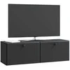 TV staliukas Sieninė TV spintelė 98 x 31 x 30 cm Juoda Apdirbta mediena