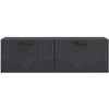 TV staliukas Sieninė TV spintelė Juoda 98 x 31 x 30 cm Apdirbta mediena