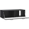 TV staliukas Sieninė TV spintelė Juoda 98 x 41 x 30 cm Apdirbta mediena
