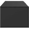 TV staliukas Sieninė TV spintelė 98 x 41 x 30 cm Juoda Apdirbta mediena