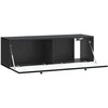 TV staliukas Sieninė TV spintelė Juoda 98 x 31 x 30 cm Apdirbta mediena