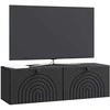 TV staliukas Sieninė TV spintelė Juoda 98 x 31 x 30 cm Apdirbta mediena