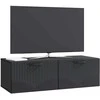 TV staliukas Sieninė TV spintelė Juoda 98 x 41 x 30 cm Apdirbta mediena