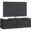 TV staliukas Sieninė TV spintelė Juoda 98 x 31 x 30 cm Apdirbta mediena