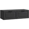 TV staliukas Sieninė TV spintelė Juoda 98 x 41 x 30 cm Apdirbta mediena
