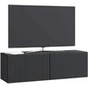 TV staliukas Sieninė TV spintelė Juoda 98 x 31 x 30 cm Apdirbta mediena