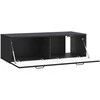 TV staliukas Sieninė TV spintelė Juoda 98 x 41 x 30 cm Apdirbta mediena