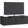 TV staliukas Sieninė TV spintelė Juoda 98 x 41 x 30 cm Apdirbta mediena