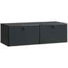 TV staliukas Sieninė TV spintelė 98 x 41 x 30 cm Juoda Apdirbta mediena