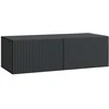 TV staliukas Sieninė TV spintelė Juoda 98 x 41 x 30 cm Apdirbta mediena