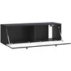 TV staliukas Sieninė TV spintelė 98 x 41 x 30 cm Juoda Apdirbta mediena