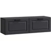 TV staliukas Sieninė TV spintelė Juoda 98 x 31 x 30 cm Apdirbta mediena