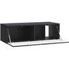 TV staliukas Sieninė TV spintelė Juoda 98 x 41 x 30 cm Apdirbta mediena
