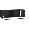 TV staliukas Sieninė TV spintelė 98 x 31 x 30 cm Juoda Apdirbta mediena