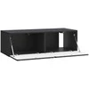 TV staliukas Sieninė TV spintelė Juoda 98 x 41 x 30 cm Apdirbta mediena