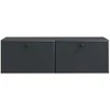 TV staliukas Sieninė TV spintelė 98 x 41 x 30 cm Juoda Apdirbta mediena