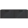 TV staliukas Sieninė TV spintelė Juoda 98 x 31 x 30 cm Apdirbta mediena
