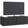 TV staliukas Sieninė TV spintelė Juoda 98 x 41 x 30 cm Apdirbta mediena