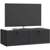 TV staliukas Sieninė TV spintelė Juoda 98 x 41 x 30 cm Apdirbta mediena