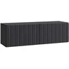 TV staliukas Sieninė TV spintelė Juoda 98 x 31 x 30 cm Apdirbta mediena