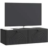 TV staliukas Sieninė TV spintelė Juoda 99 x 41 x 30 cm Apdirbta mediena