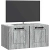 TV staliukas Sieninė TV spintelė Pilka sonoma ąžuolo 59,5 x 31 x 30 cm