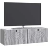 TV staliukas Sieninė TV spintelė Pilka sonoma ąžuolo 98 x 31 x 30 cm