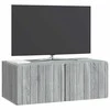 TV staliukas Sieninė TV spintelė Pilka sonoma ąžuolo 78,5 x 41 x 30 cm