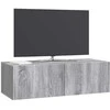 TV staliukas Sieninė TV spintelė Pilka sonoma ąžuolo 98 x 41 x 30 cm