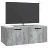 TV staliukas Sieninė TV spintelė Pilka sonoma ąžuolo 78,5 x 41 x 30 cm