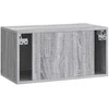 TV staliukas Sieninė TV spintelė 59,5 x 31 x 30 cm Pilka Sonoma