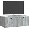 TV staliukas Sieninė TV spintelė 78,5 x 41 x 30 cm Pilka Sonoma