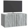 TV staliukas Sieninė TV spintelė Pilka sonoma ąžuolo 59,5 x 31 x 30 cm