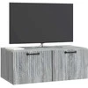 TV staliukas Sieninė TV spintelė Pilka sonoma ąžuolo 78,5 x 41 x 30 cm
