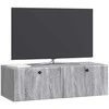 TV staliukas Sieninė TV spintelė 98 x 41 x 30 cm Pilka Sonoma