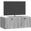 TV staliukas Sieninė TV spintelė Pilka sonoma ąžuolo 78,5 x 41 x 30 cm