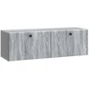 TV staliukas Sieninė TV spintelė 98 x 31 x 30 cm Pilka Sonoma