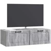 TV staliukas Sieninė TV spintelė Pilka sonoma ąžuolo 98 x 41 x 30 cm