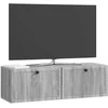 TV staliukas Sieninė TV spintelė Pilka sonoma ąžuolo 98 x 31 x 30 cm